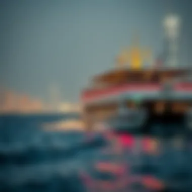Dubai RTA ferry navigating the waters