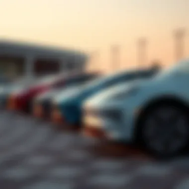 Diverse Electric Vehicle Models Range of electric cars available for sale in UAE