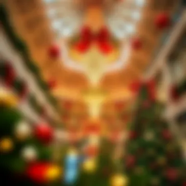 Festive Decorations at Emirates Mall Seasonal decorations at Emirates Mall celebrating holidays