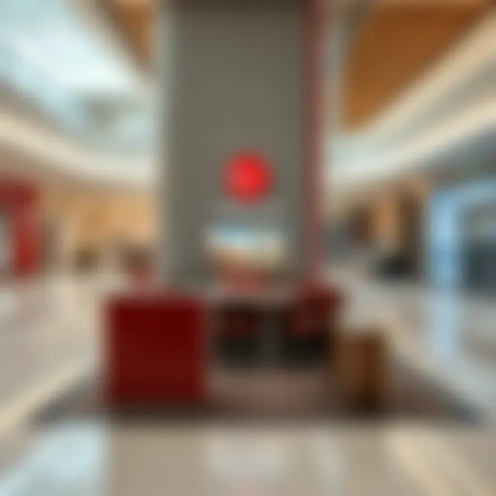 Emirates Post Interior Arrangement at Mall of the Emirates Interior layout of Emirates Post within the Mall