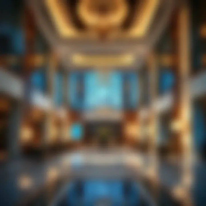 Elegant lobby interior of Address Hotel JBR