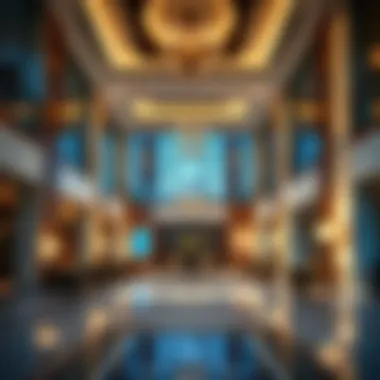 Sophisticated Lobby of Address Hotel JBR Elegant lobby interior of Address Hotel JBR