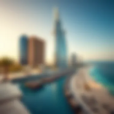 Stunning Beachfront View of Address Hotel JBR Luxury beachfront view of Address Hotel JBR