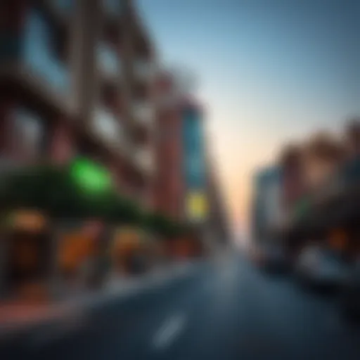 Vibrant streets of Mirdif Uptown