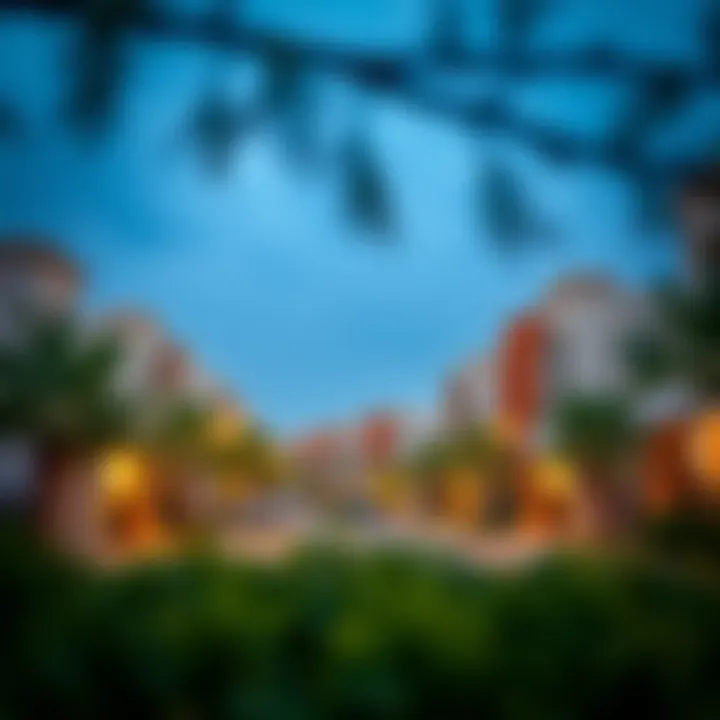 Neighborhood Insights: Exploring Dubai's Residential Landscape A serene neighborhood in Dubai highlighting residential opportunities