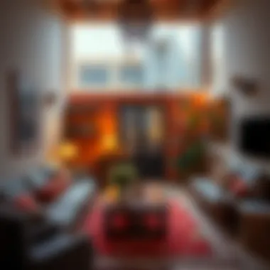 Cozy Airbnb living space in Bur Dubai showcasing local decor