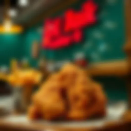 Al Baik's signature fried chicken presentation
