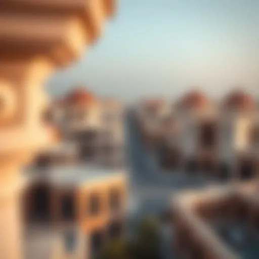 A panoramic view of Al Ghubaiba showcasing its architectural blend