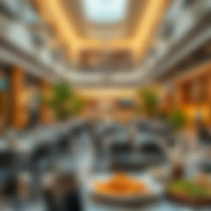 Culinary Delights at Al Jimi Mall Dining area at Al Jimi Mall with a variety of culinary choices