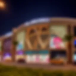 Exterior view of Al Jimi Mall showcasing its modern architecture