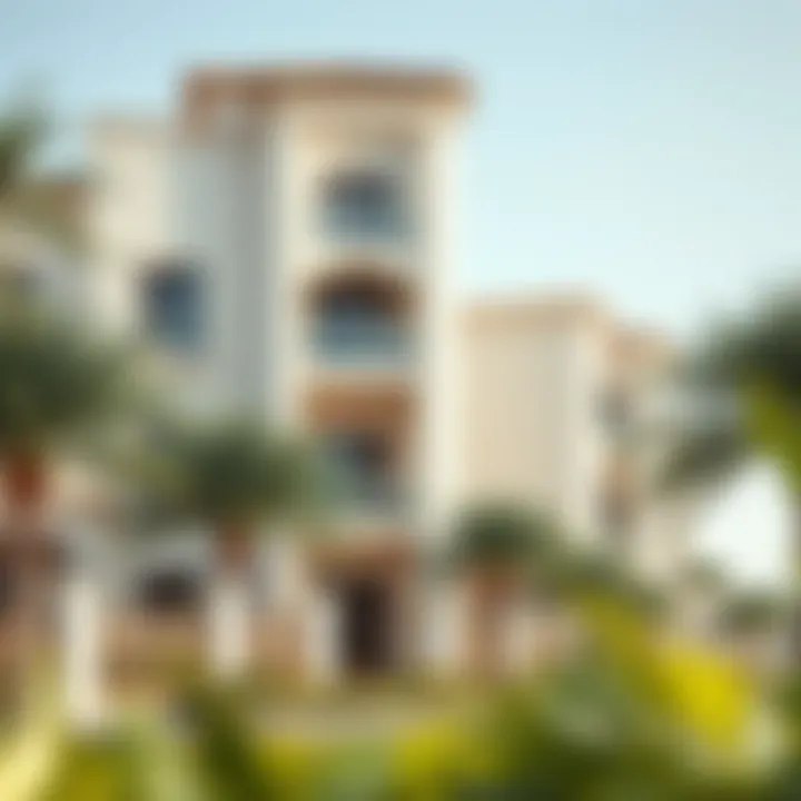 An elegant residential building in Al Rafa representing the housing options available