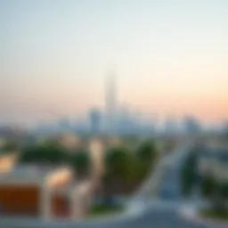A captivating skyline view of Al Rafa highlighting its modern architecture