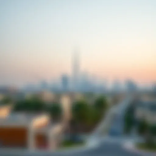 A captivating skyline view of Al Rafa highlighting its modern architecture