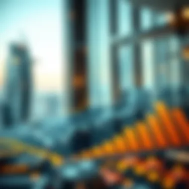 Graphs and charts depicting current real estate market trends in العين دبي