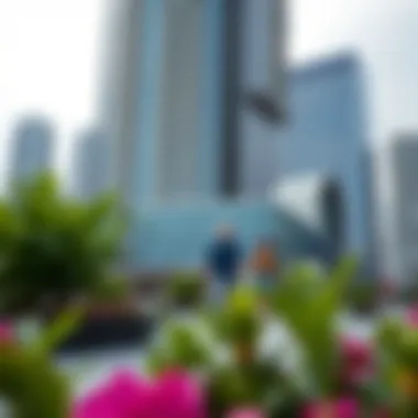 Residents enjoying lifestyle offerings near Oval Tower