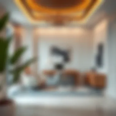 Elegant Study Area in Dubai Room Elegant study area in a Dubai room emphasizing work-from-home trends