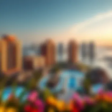 Panoramic view showcasing the vibrant community surrounding Bay Residence