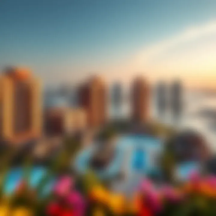 Panoramic view showcasing the vibrant community surrounding Bay Residence