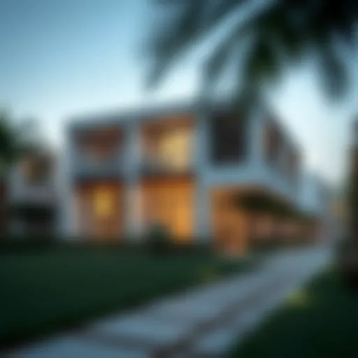 Luxurious exterior view of Bay Villas Nakheel