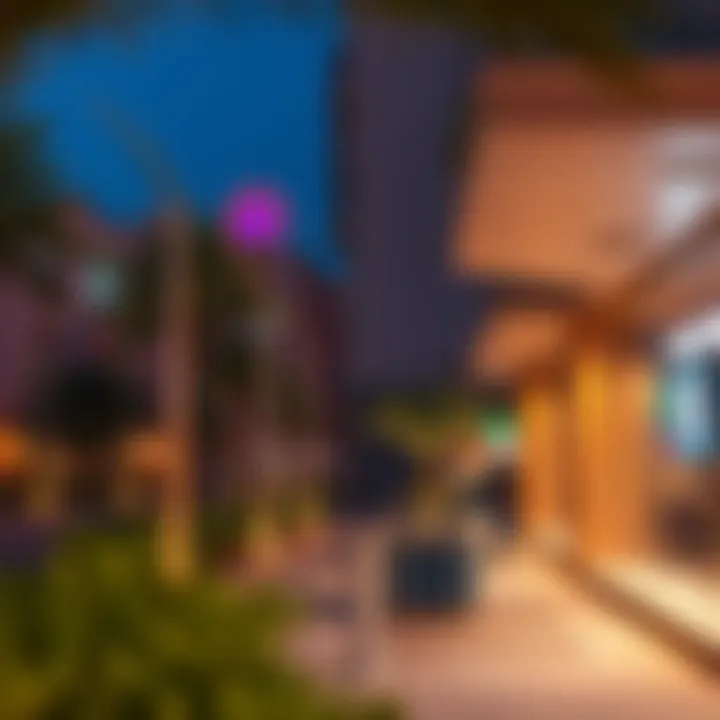 Vibrant local area of Baniyas Square