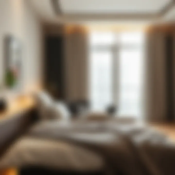Cozy bedroom setup showcasing bed space options