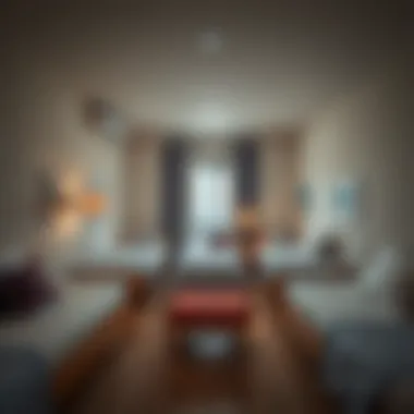 Typical Bed Space Arrangements An interior of a shared room showcasing typical bed space arrangements