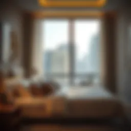 Cozy bed space in a modern interior near Deira City Center