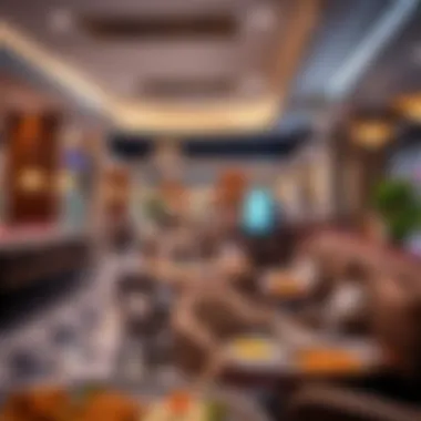 Dining area with a variety of cuisine selections in Bin Shabib Mall