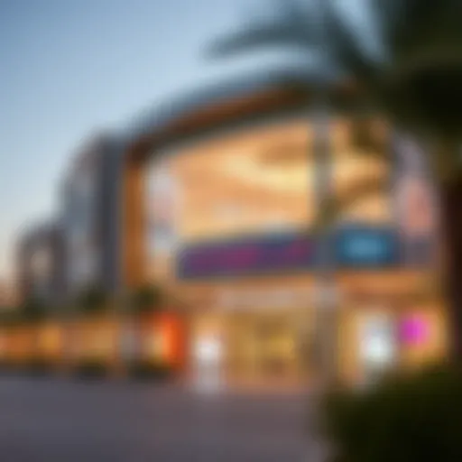 Exterior view of Bin Shabib Mall showcasing its modern architecture