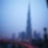 Stunning skyline view of Binghatti Burj