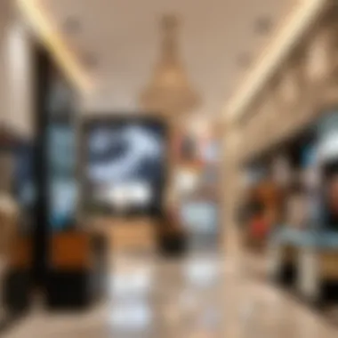 Diverse Retail Displays Inside Centrepoint Interior layout of Centrepoint with various retail displays