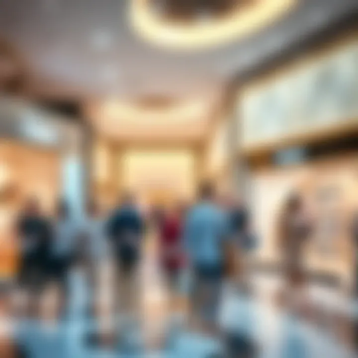 Shoppers engaging with the brands at Centrepoint