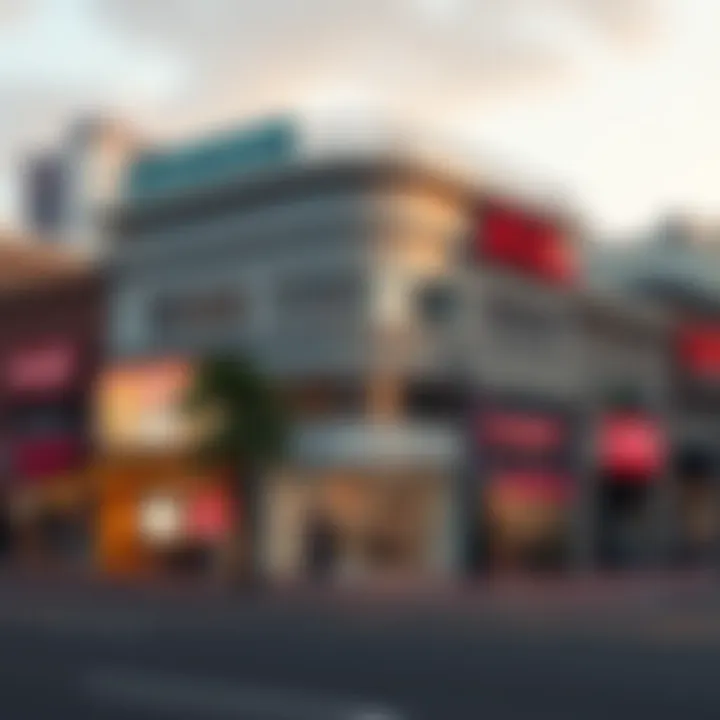 Vibrant commercial district in Choithrams Bay Avenue