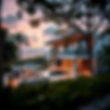 Scenic view of Choithrams Bay Avenue showcasing luxury residences