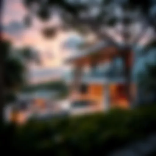 Scenic view of Choithrams Bay Avenue showcasing luxury residences