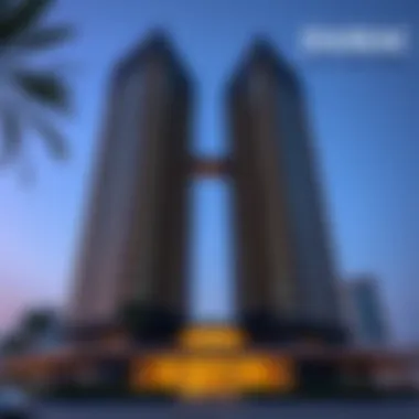 Architectural Elegance of Damac Park Towers Architectural details of Damac Park Towers showcasing modern design