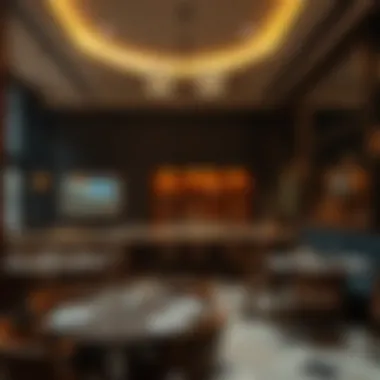 An inviting dining space within دلما مول offering various culinary delights.