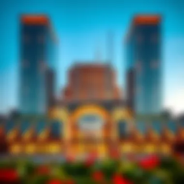 The Architectural Marvel of دلما مول A stunning exterior view of دلما مول showcasing its modern architecture.