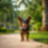 A scenic dog-friendly park in Dubai with lush greenery