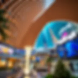 Stunning architectural view of Dubai Hills Mall