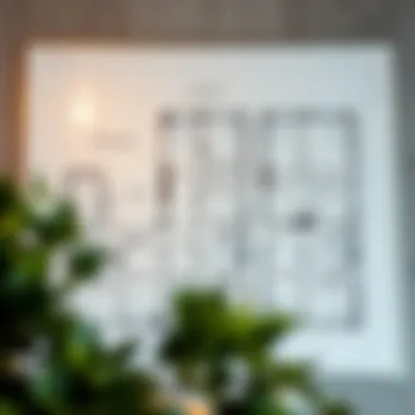 Floor plan layout highlighting various unit options