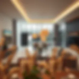 Spacious living area showcasing modern design