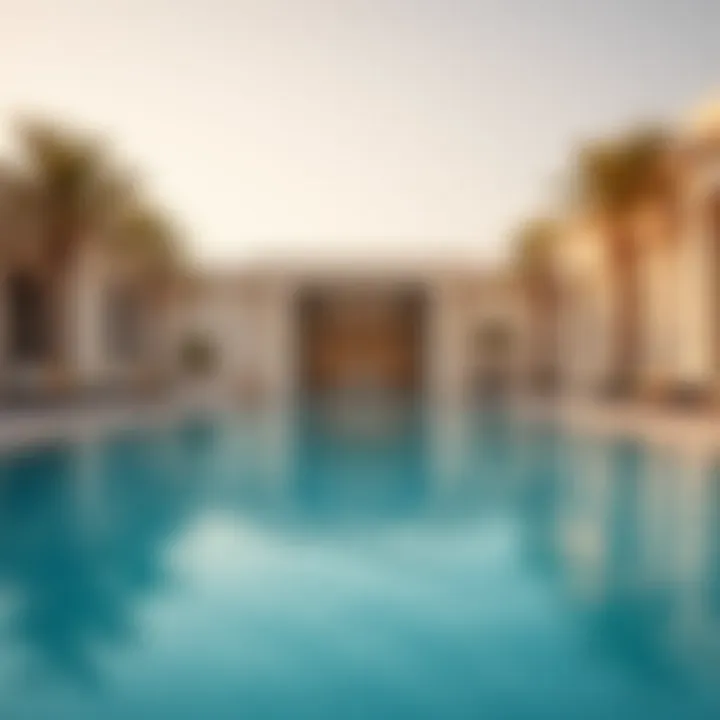 Exclusive outdoor swimming pool