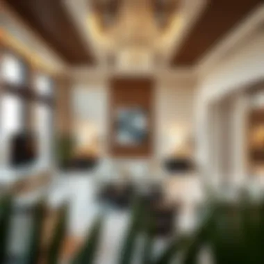 Elegant Interior of Villanova Villa Luxurious interior of a residential villa in Villanova highlighting contemporary design