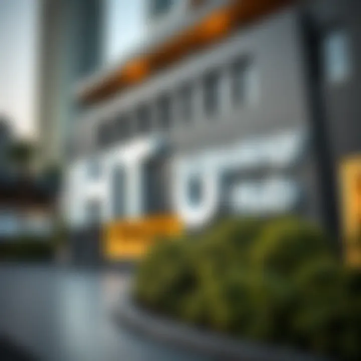 Innovative technology hub signage at Dubai Silicon Oasis