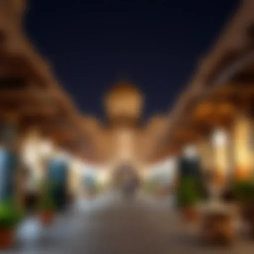Stunning view of Dubai Souk Al Marfa showcasing traditional architecture