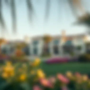 Serene Landscapes at Emirates Oasis Villas Beautiful landscaped gardens surrounding Emirates Oasis Villas