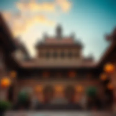 Cultural Heritage Architecture An intricately designed historical architecture representing cultural heritage