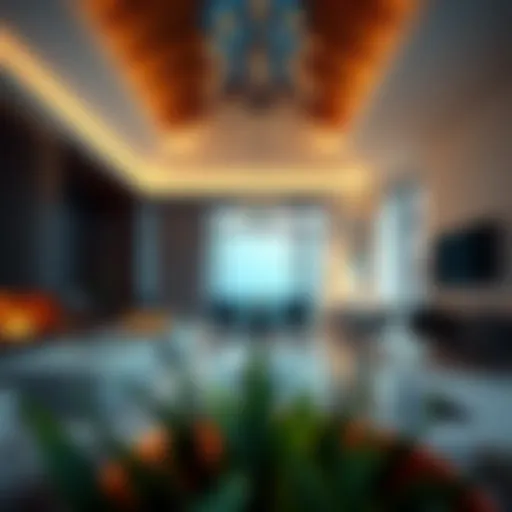Luxurious interior of a holiday home showcasing elegance and design