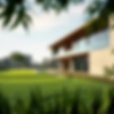 Lush Green Landscape Surrounding the Residence Lush green landscape surrounding the residence